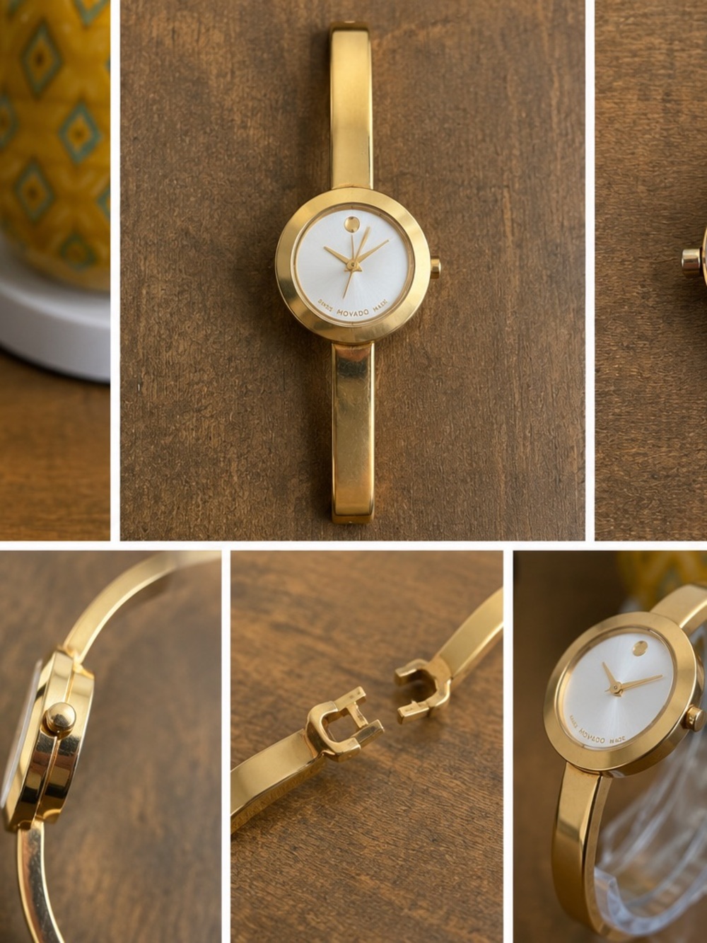 Movado Gold Bangle Watch